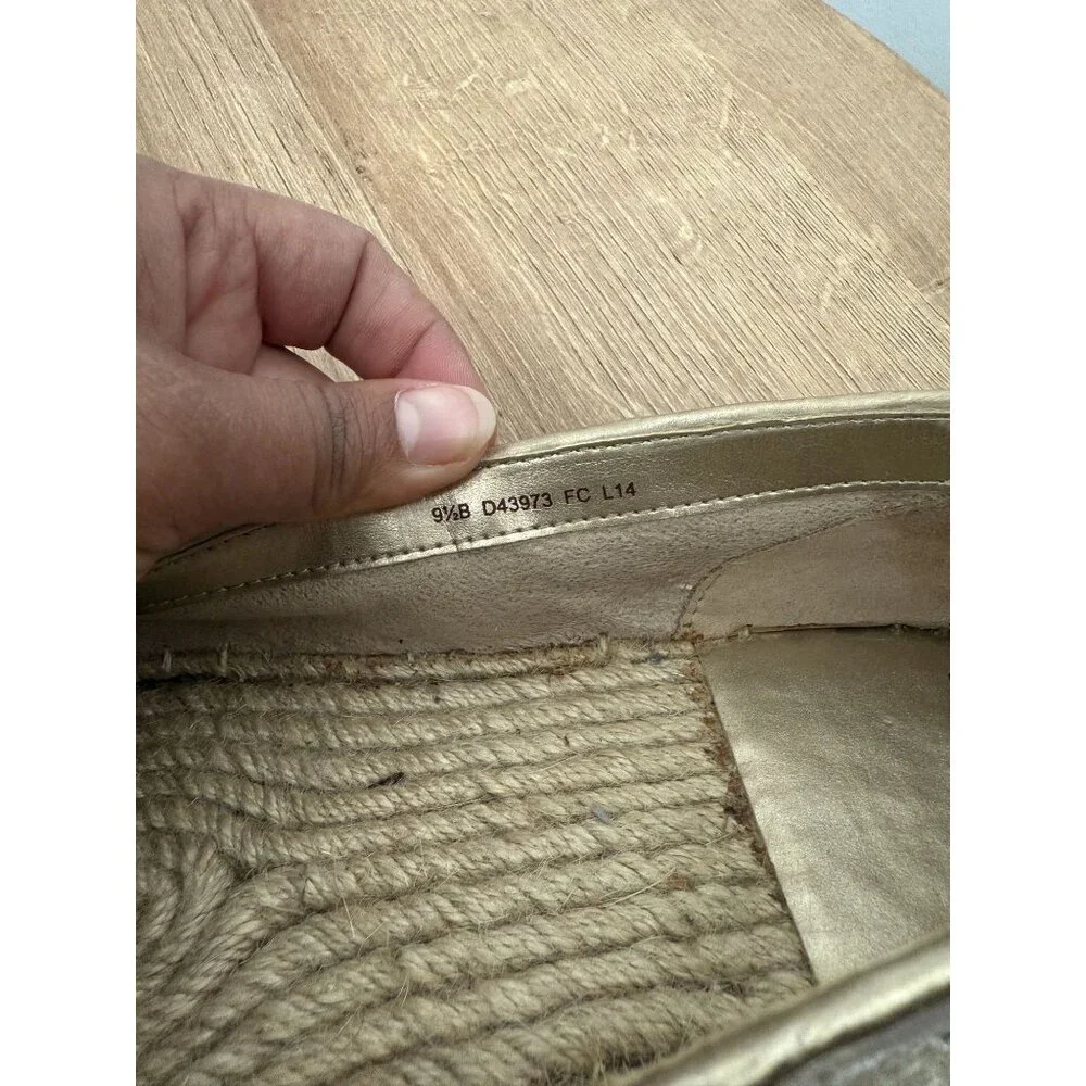 Cole Haan Cream Lace Embroidered Palermo‎ Beige Espadrilles Size 9.5 Bohemain